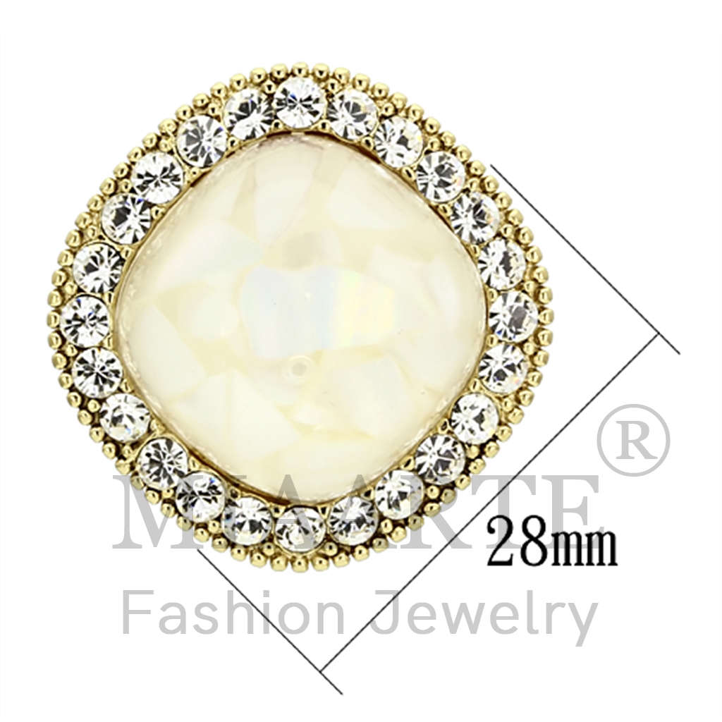 IP Gold(Ion Plating)Precious StoneEarrings