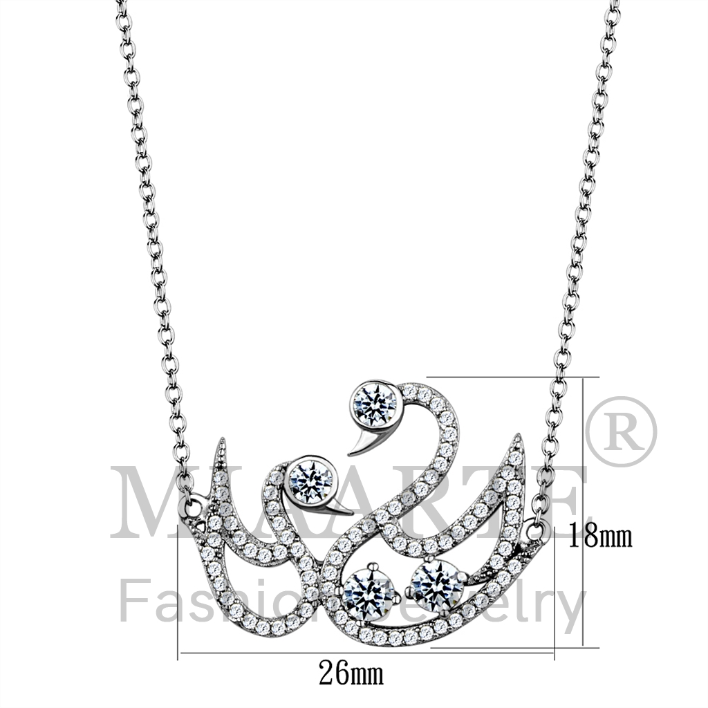 Sterling SilverAAA Grade CZChain Pendant