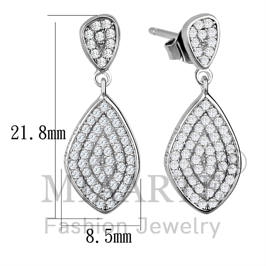 Sterling SilverAAA Grade CZEarrings