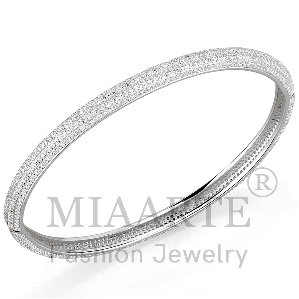 Sterling SilverAAA Grade CZBangle