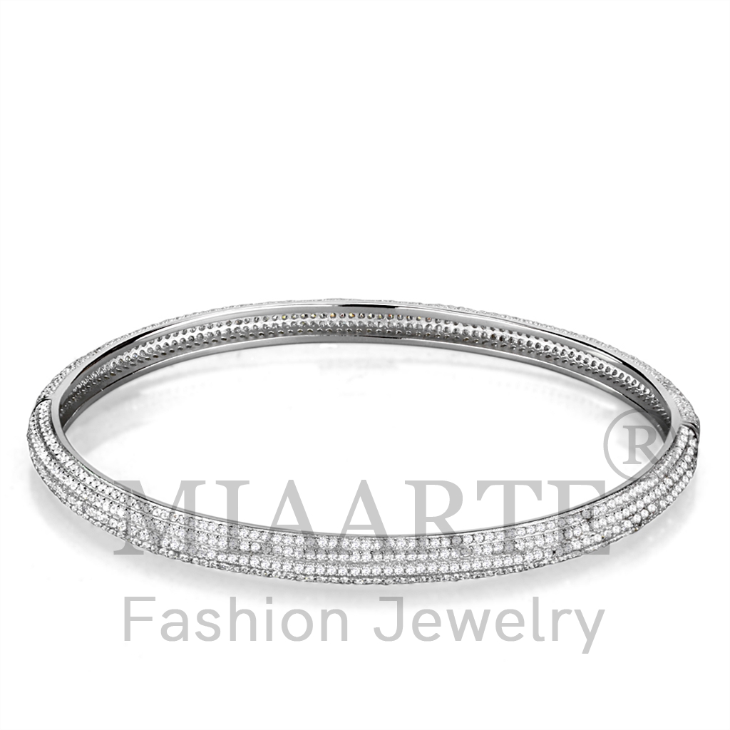 Sterling SilverAAA Grade CZBangle