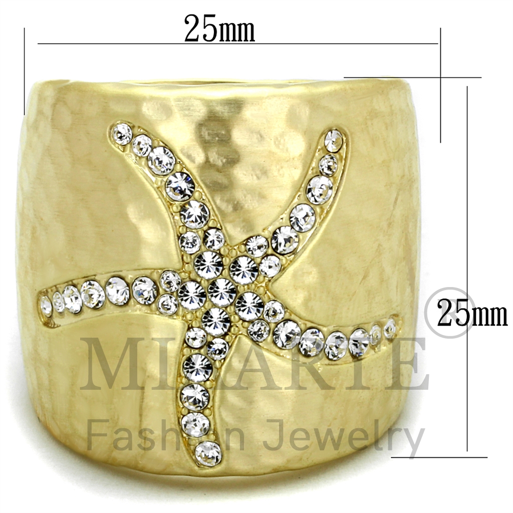 Gold & phllTop Grade CrystalRing