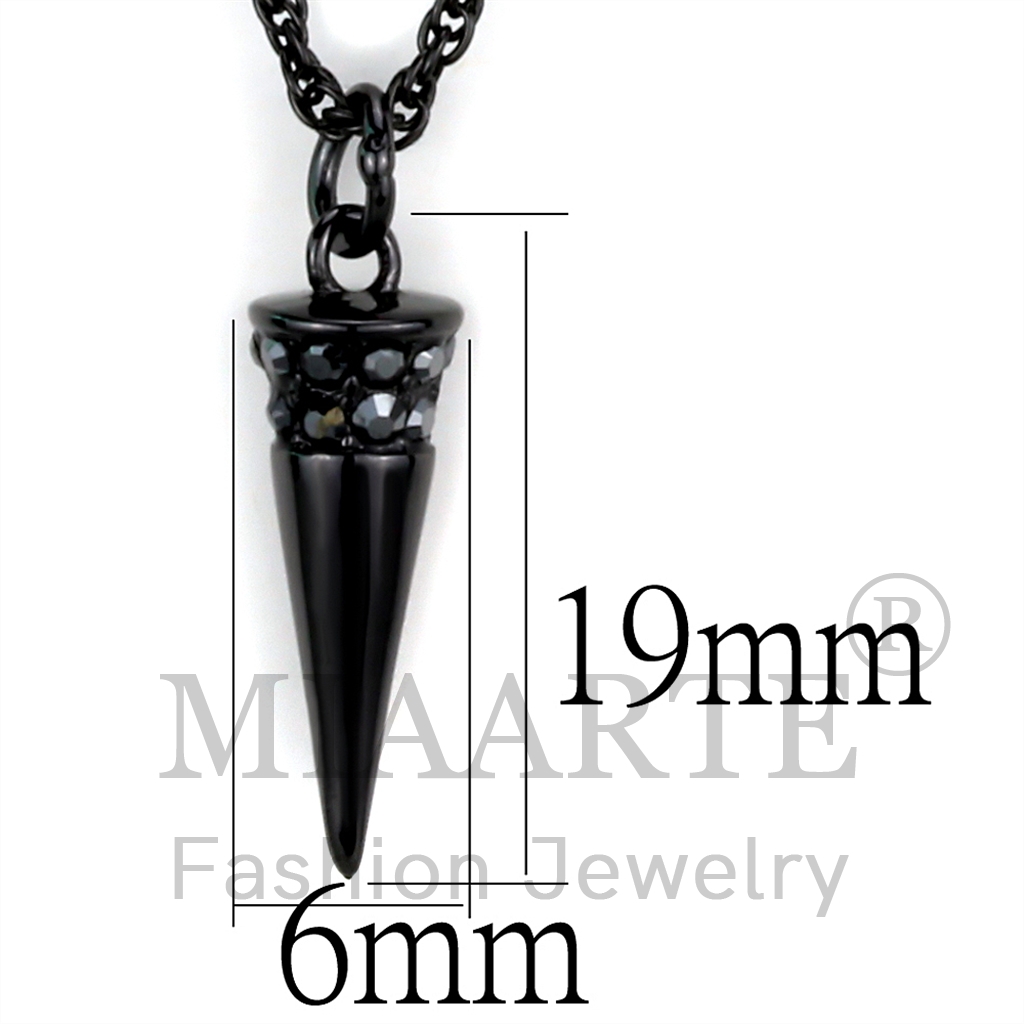 TIN Cobalt BlackTop Grade CrystalChain Pendant