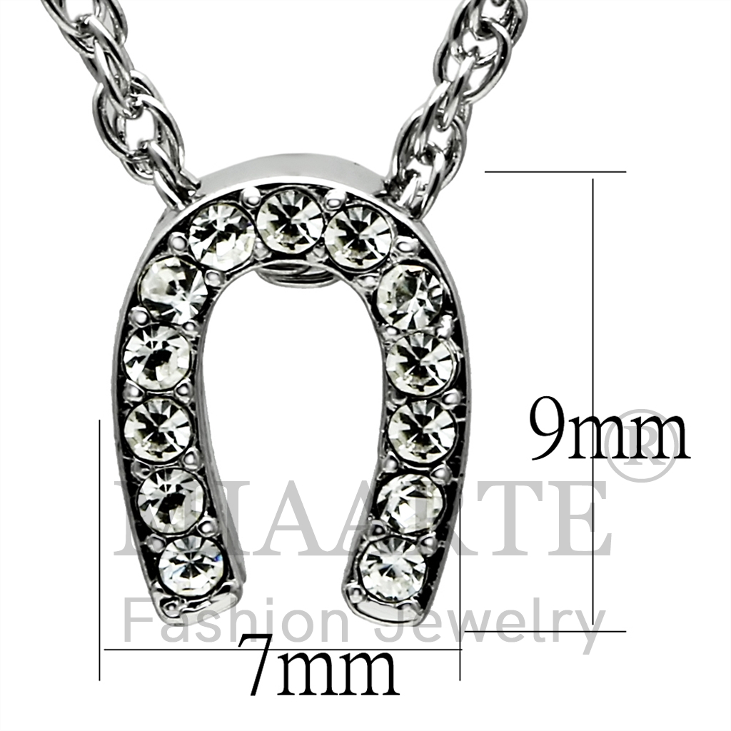 RhodiumTop Grade CrystalChain Pendant