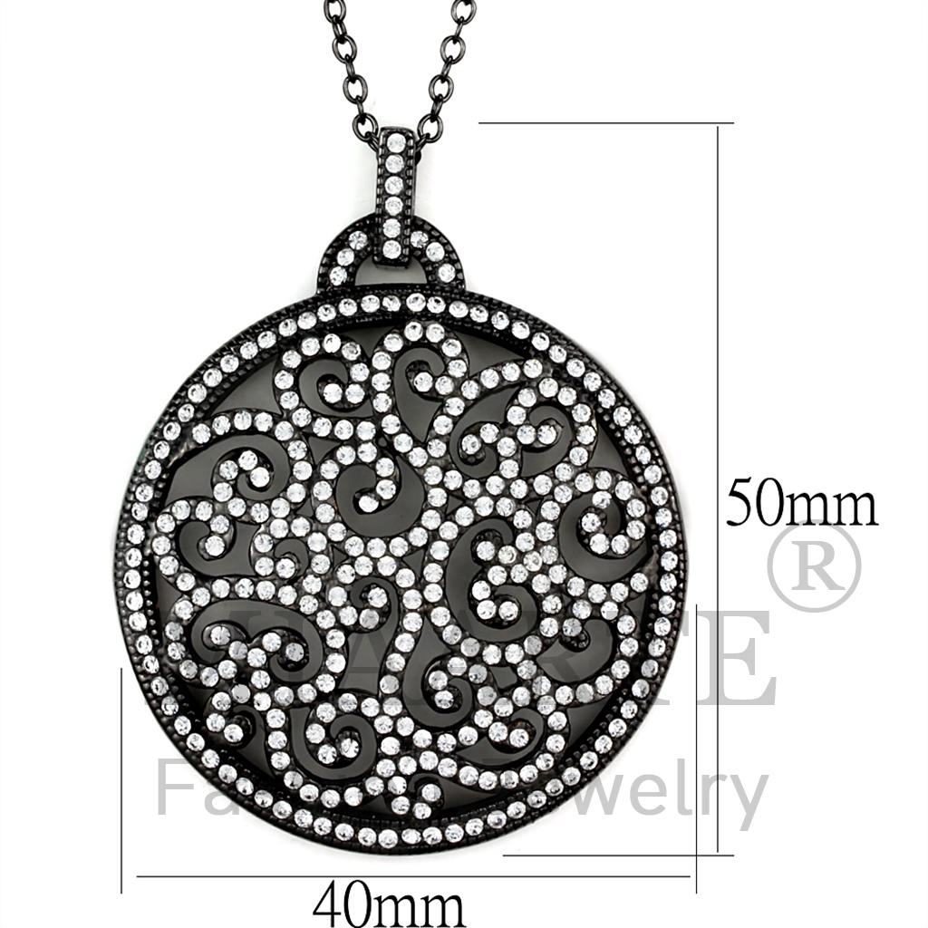 TIN Cobalt BlackTop Grade CrystalChain Pendant