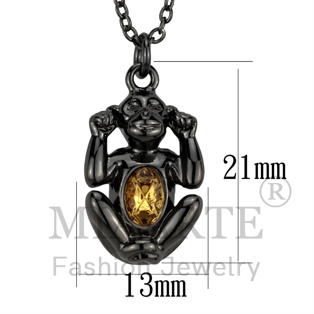 TIN Cobalt BlackTop Grade CrystalChain Pendant