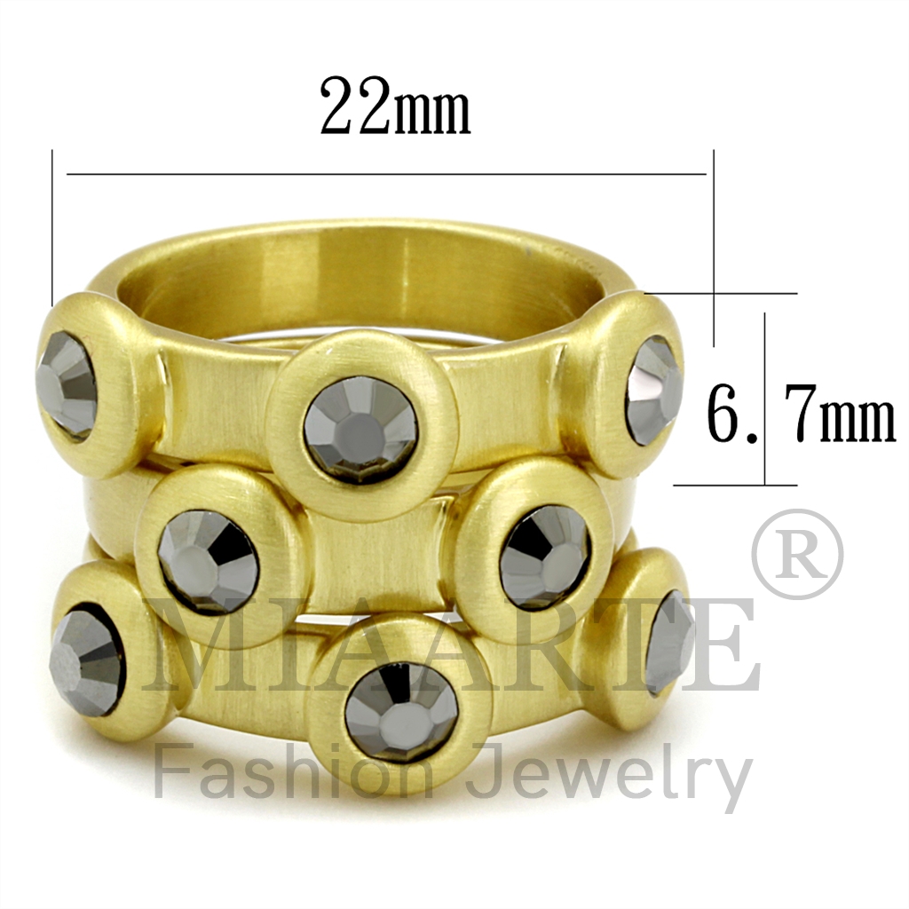 Gold & phllTop Grade CrystalRing