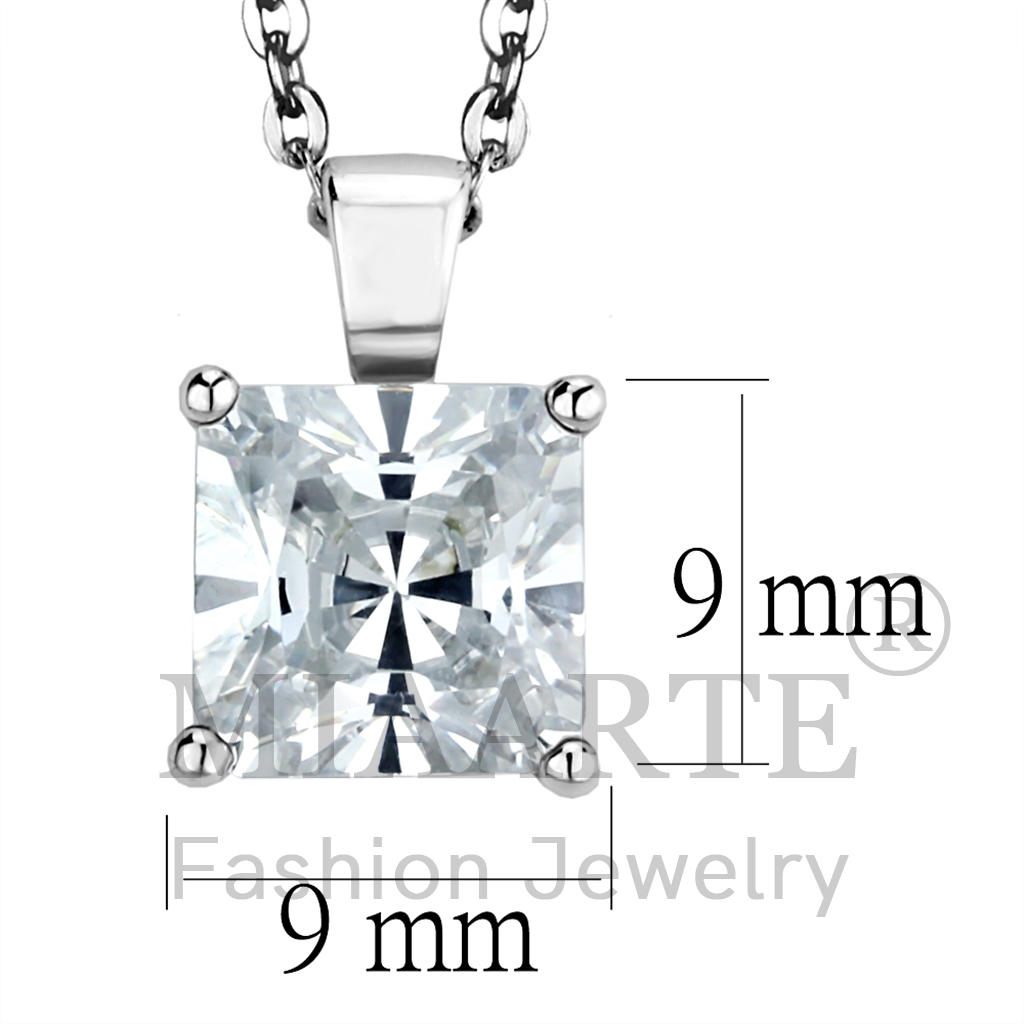 Sterling SilverAAA Grade CZChain Pendant