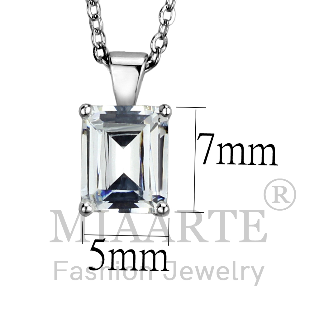 Sterling SilverAAA Grade CZChain Pendant