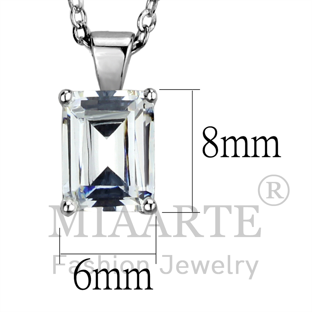 Sterling SilverAAA Grade CZChain Pendant