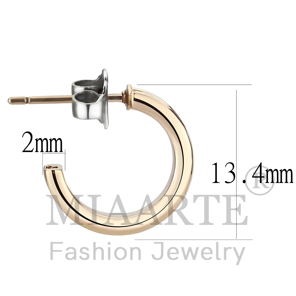 IP Rose Gold(Ion Plating)Top Grade CrystalEarrings