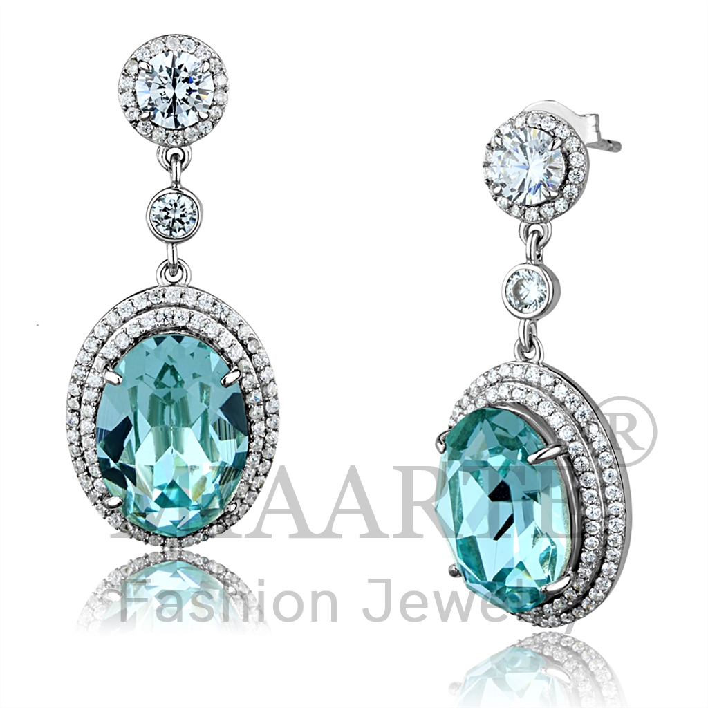 Sterling SilverTop Grade CrystalEarrings