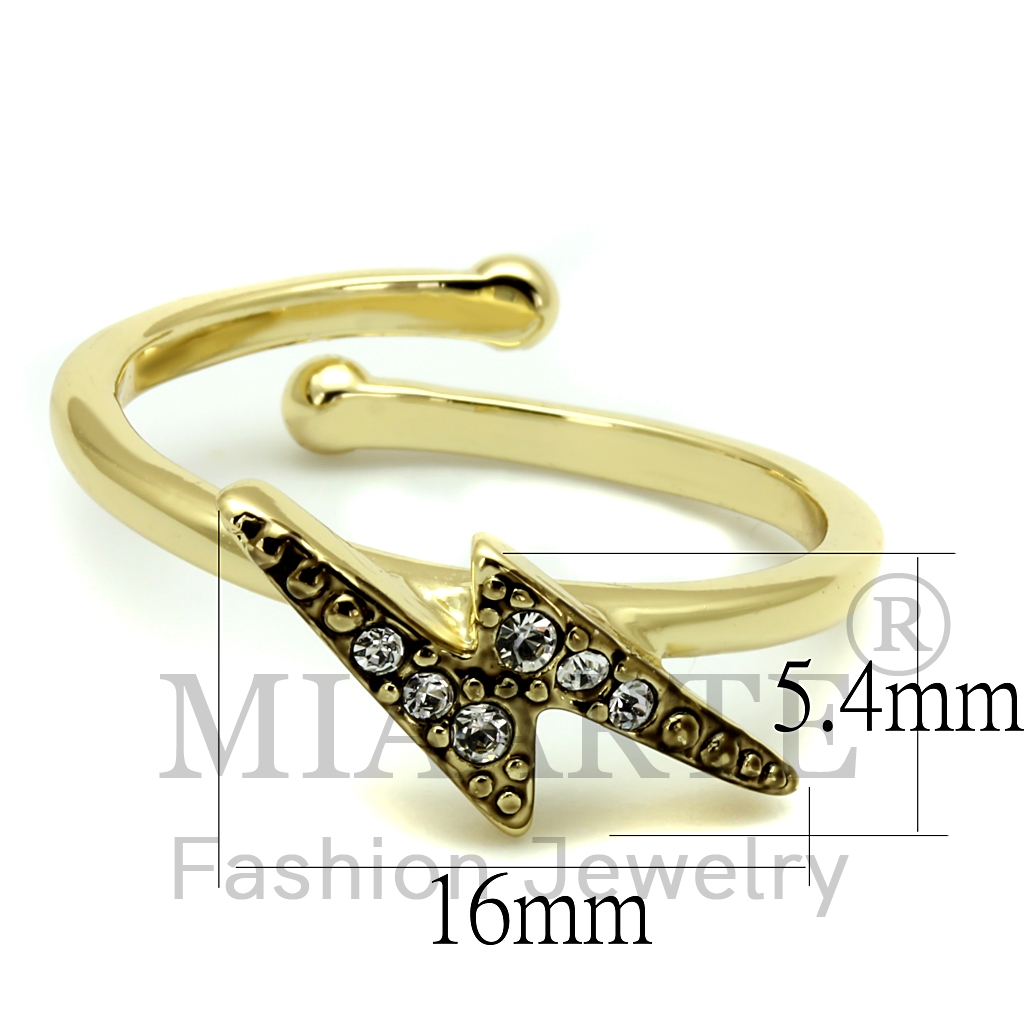 Flash GoldTop Grade CrystalRing