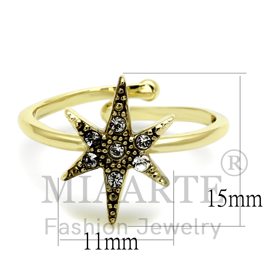 Flash GoldTop Grade CrystalRing