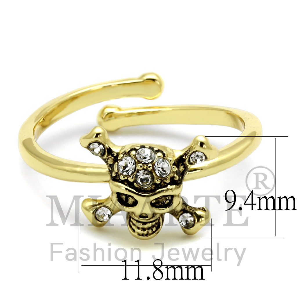 Flash GoldTop Grade CrystalRing