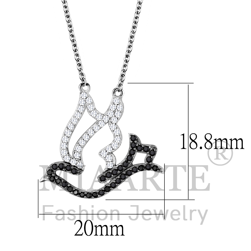 Sterling SilverAAA Grade CZChain Pendant