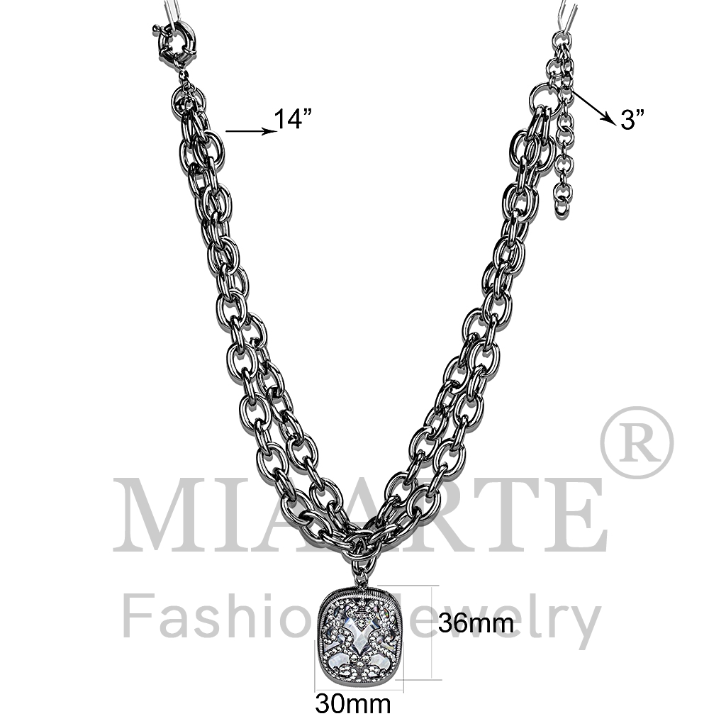 TIN Cobalt BlackAAA Grade CZNecklace