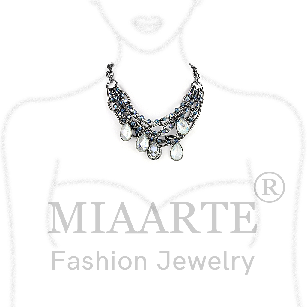 TIN Cobalt BlackAAA Grade CZNecklace