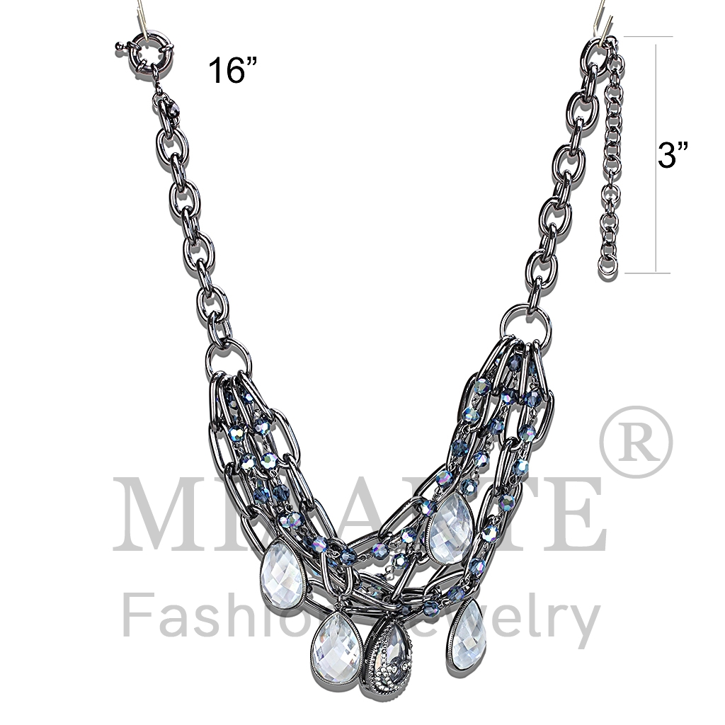 TIN Cobalt BlackAAA Grade CZNecklace