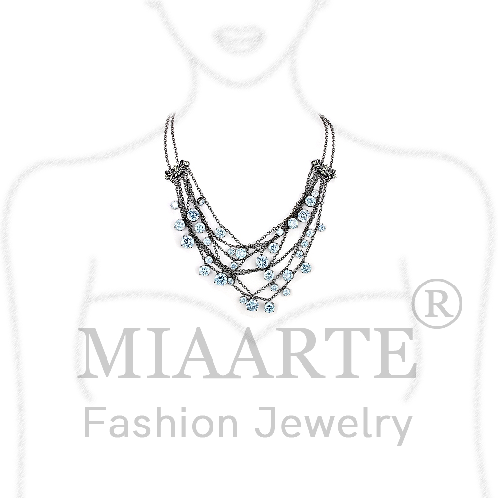 TIN Cobalt BlackAAA Grade CZNecklace