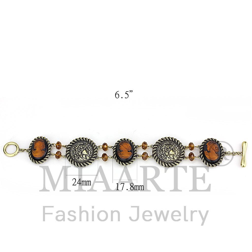 Antique CopperSynthetic StoneBracelet