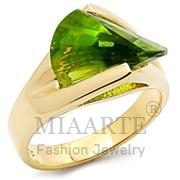 Wholesale Synthetic, Peridot, Gold, Women, Sterling Silver, Ring