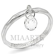 Wholesale Genuine Stone, Clear, Silver Plated, Women, Sterling Silver, Ring