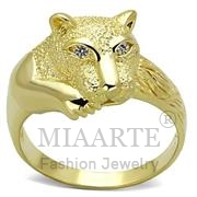 Wholesale AAA Grade CZ, Clear, Gold, Women, Sterling Silver, Ring