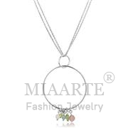 Wholesale Synthetic, MultiColor, Silver Plated, Women, Sterling Silver, Necklace