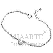 Wholesale AAA Grade CZ, Clear, Rhodium, Women, Brass, Bracelet