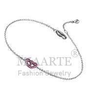 Wholesale Top Grade Crystal, Rose, Rhodium, Women, Brass, Bracelet