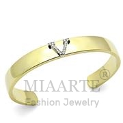 Wholesale Top Grade Crystal, Clear, Two-Tone, Women, White Metal, Bangle