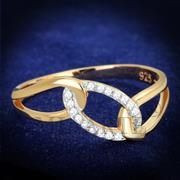 Wholesale AAA Grade CZ, Clear, RoseGold & Rhodium, Women, Sterling Silver, Ring