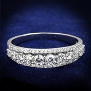 Wholesale AAA Grade CZ, Clear, Rhodium, Women, Sterling Silver, Ring