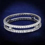 Wholesale AAA Grade CZ, Clear, Rhodium, Women, Sterling Silver, Ring