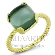 Wholesale Synthetic, Emerald, Gold, Women, Brass, Ring