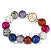 Wholesale Synthetic, MultiColor, Antique Silver, Women, Brass, Bracelet