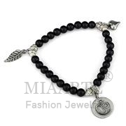 Wholesale Synthetic, Jet, Antique Silver, Women, Brass, Bracelet