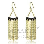 Wholesale Top Grade Crystal, Clear, Gold & Ruthenium, Women, Brass, Earrings