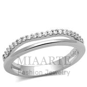 Wholesale AAA Grade CZ, Clear, Rhodium, Women, Brass, Ring