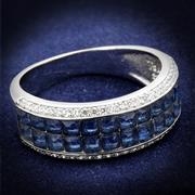 Wholesale Synthetic, Montana, Rhodium, Women, Sterling Silver, Ring