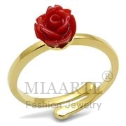 Wholesale Synthetic, Siam, Flash Gold, Women, Brass, Ring