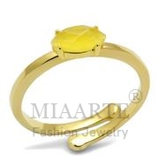 Wholesale Synthetic, Topaz, Flash Gold, Women, Brass, Ring
