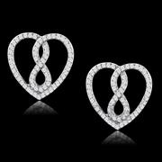 Wholesale AAA Grade CZ, Clear, Rhodium, Women, Sterling Silver, Earrings