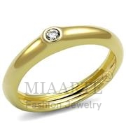 Wholesale AAA Grade CZ, Clear, Gold, Women, Brass, Ring