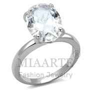 Wholesale AAA Grade CZ, Clear, Rhodium, Women, Brass, Ring