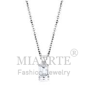 Wholesale AAA Grade CZ, Clear, Rhodium, Women, Brass, Chain Pendant