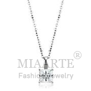 Wholesale AAA Grade CZ, Clear, Rhodium, Women, Brass, Chain Pendant