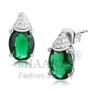 Wholesale Synthetic, Blue Zircon, Rhodium, Women, Sterling Silver, Earrings