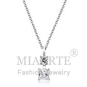 Wholesale AAA Grade CZ, Clear, Rhodium, Women, Sterling Silver, Chain Pendant